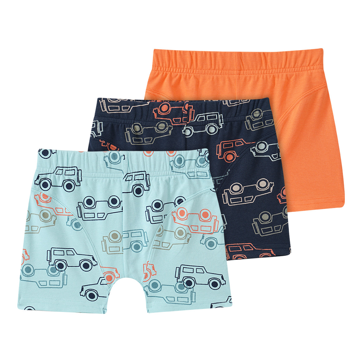 3 Jungen Boxer in verschiedenen Dessins