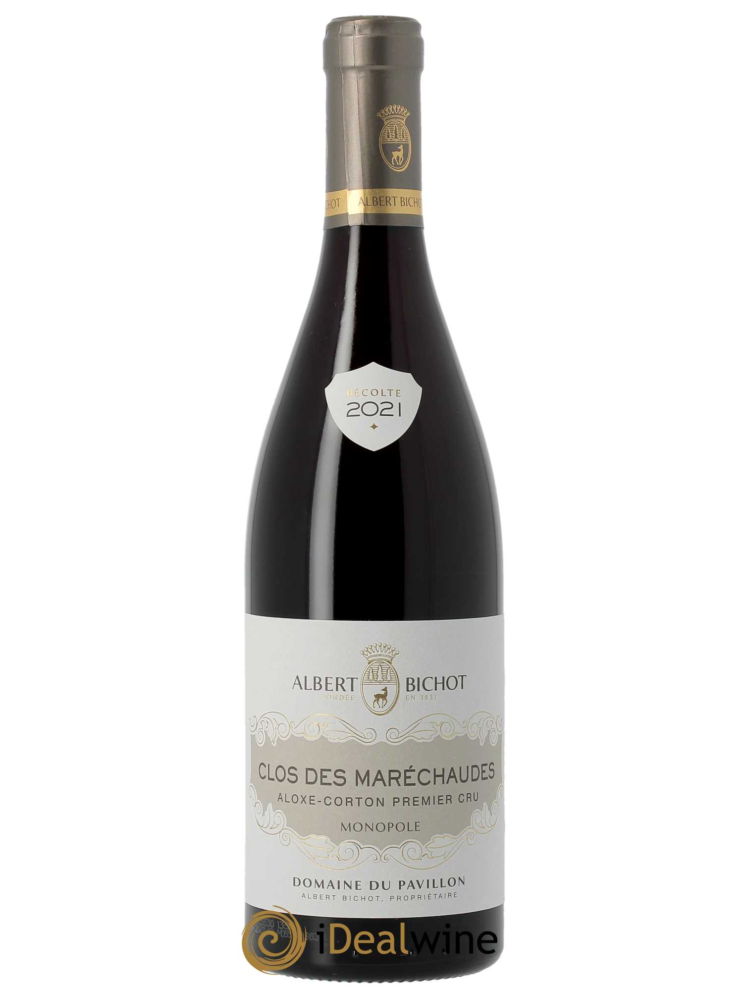 Aloxe-Corton 1er Cru Clos des Maréchaudes Domaine du Pavillon - Albert Bichot  2021 - Lot de 1 Bouteille