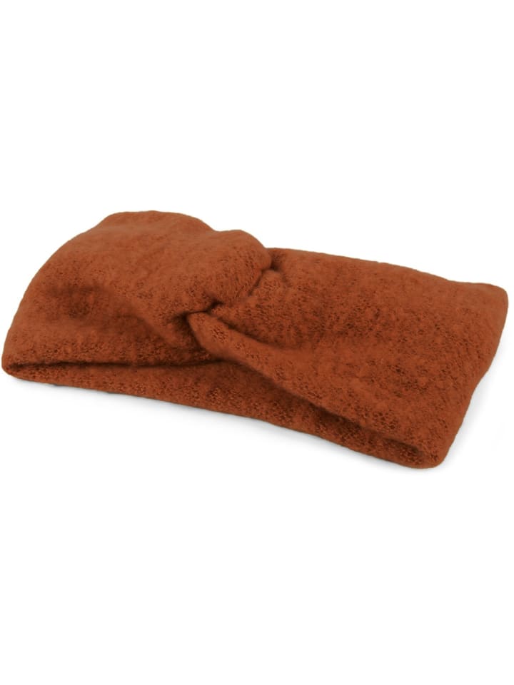 styleBREAKER Strick Stirnband in Cognac günstig kaufen onesize
