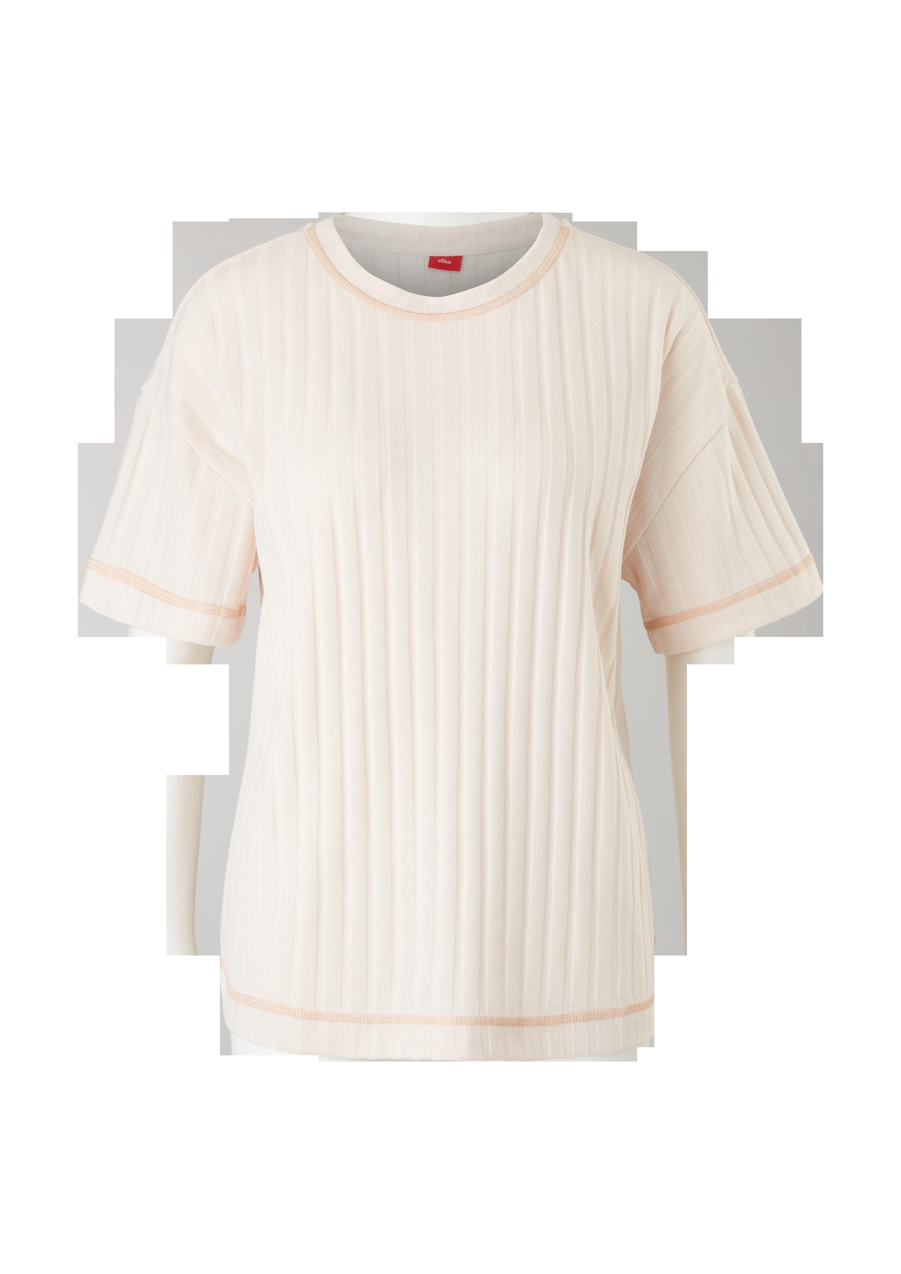 Pyjamaoberteil aus Rippware  6007046-8024