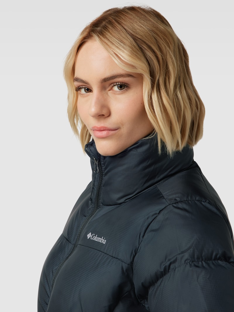 Steppjacke mit Stehkragen Modell 'Puffect Jacket' in schwarz