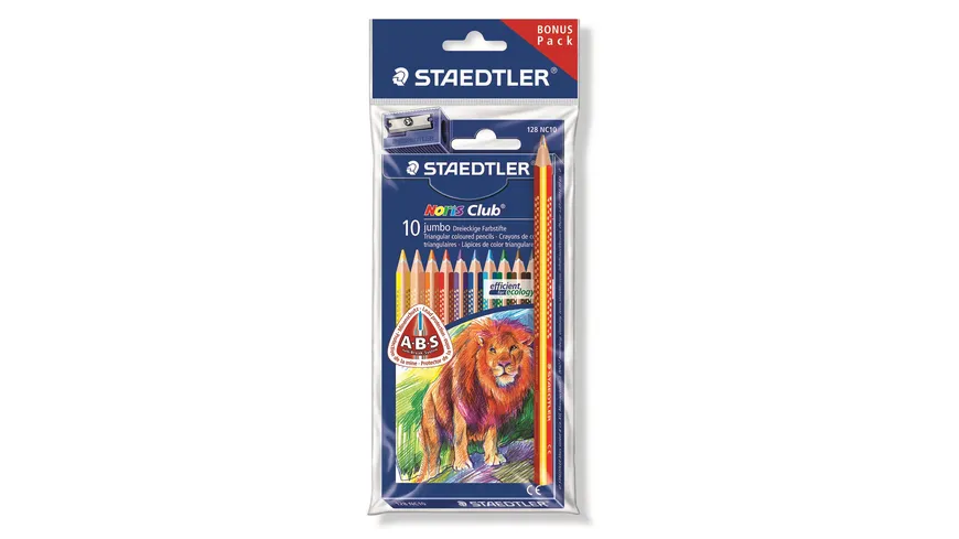 STAEDTLER Jumbo-Farbstifte Noris Club 128 Bonuspack mehrfarbig