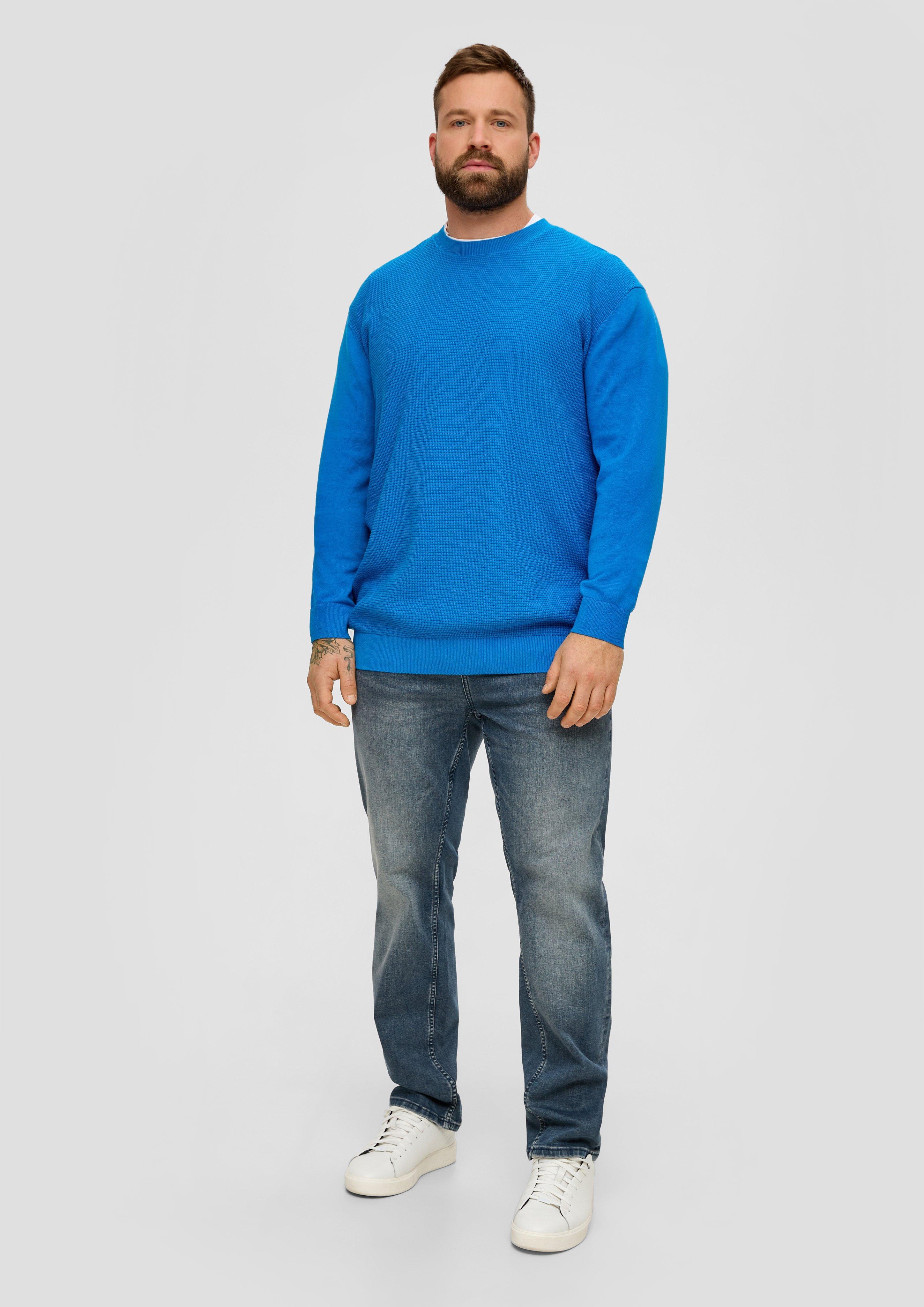 Strickpullover mit Waffelpiqué-Muster  2143412-5524