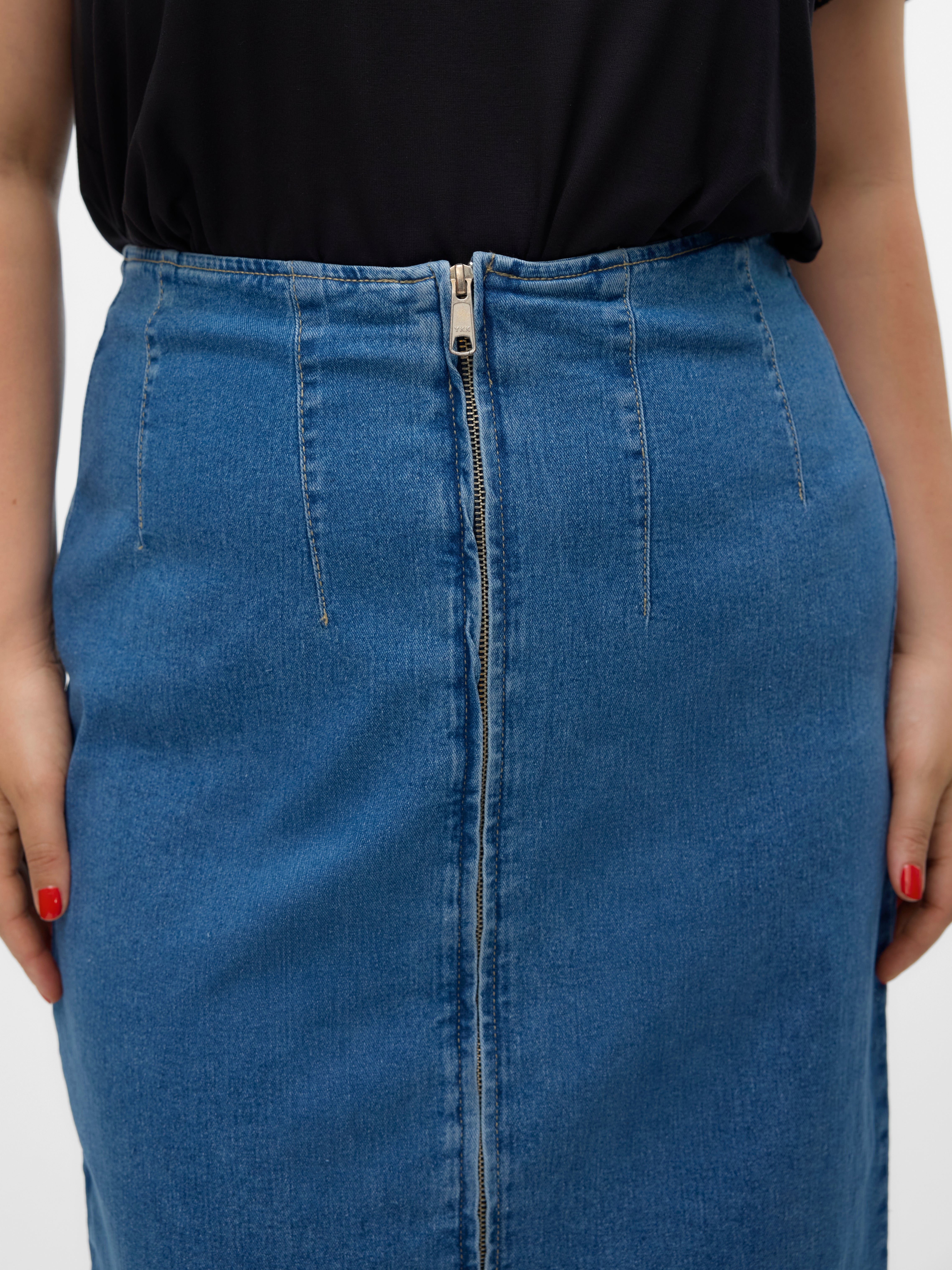 VMCMONIC Hohe Taille Midirock