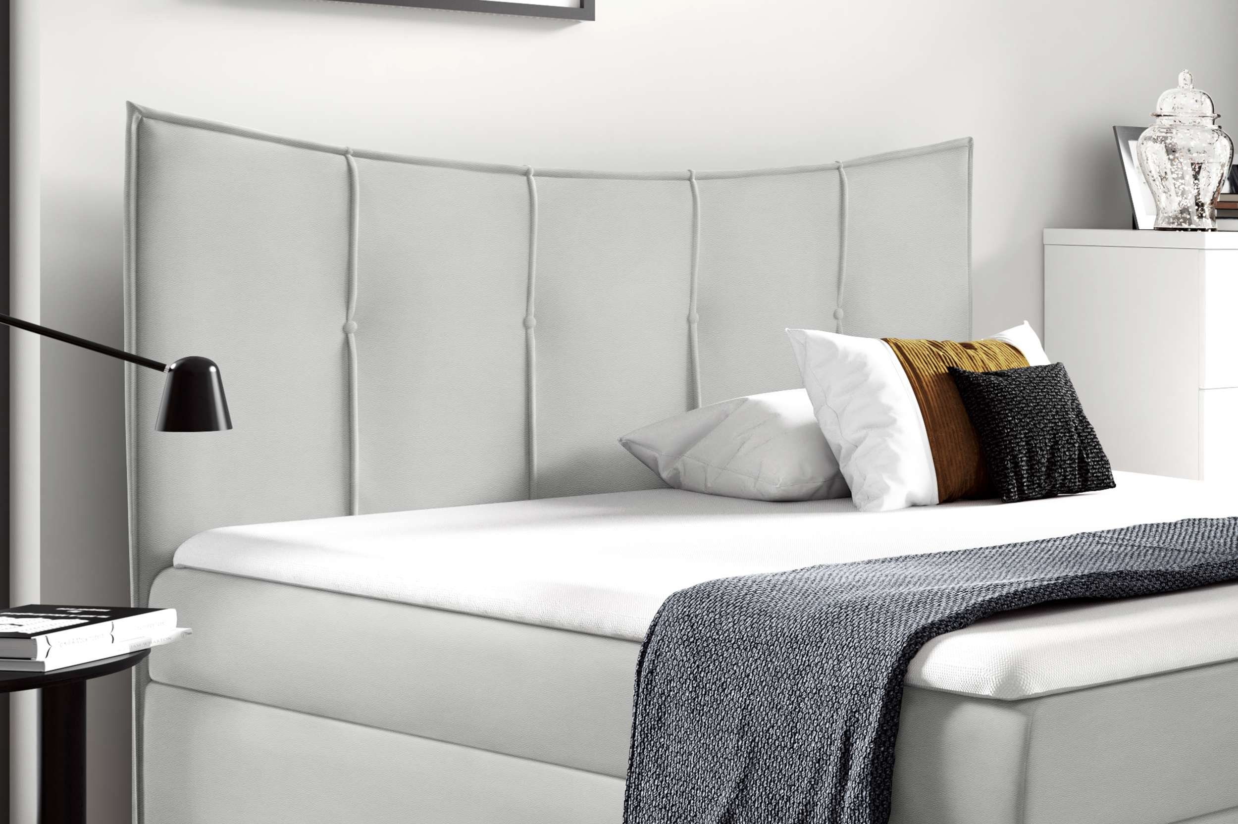 Stylefy Boxspringbett Trento (Schlafzimmerbett, Bett), 120/140/160/180/200x200, Bonellfederkern Matratze, Topper, Bettkasten