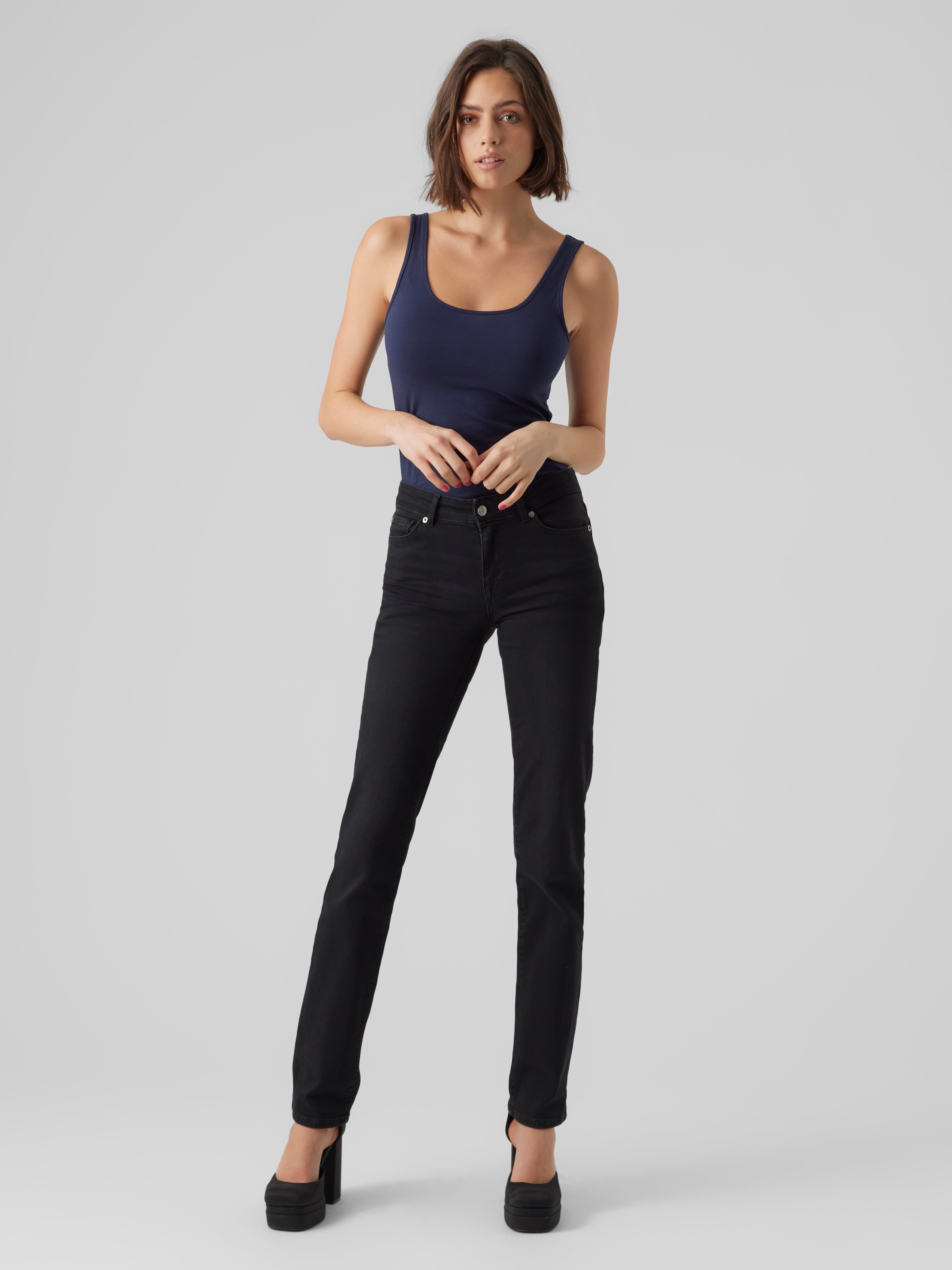 VMDAF Mid Rise Gerade geschnitten Jeans