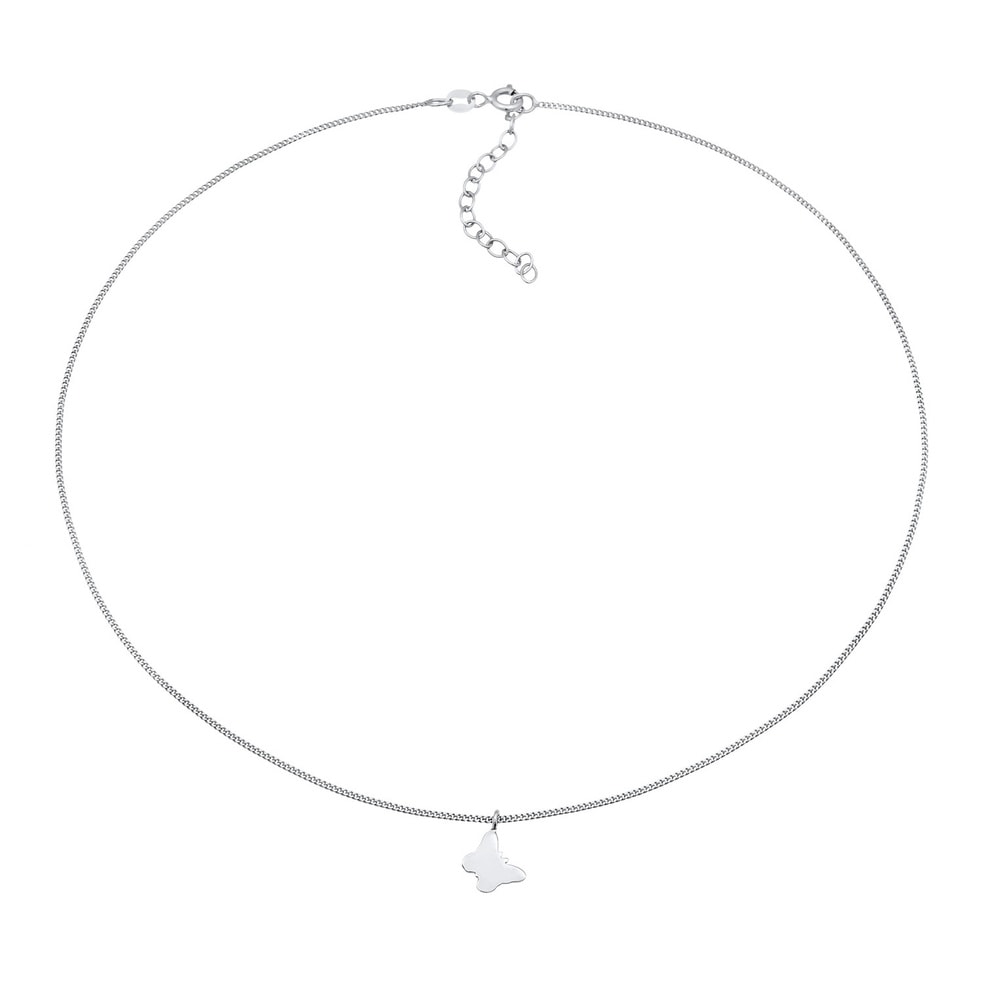 Elli Elli Collier Femmes choker papillon pendentif basique en argent sterling 925 collier