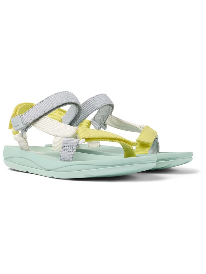 Camper Sandalen in Gelb/ Grau/ Weiß günstig kaufen