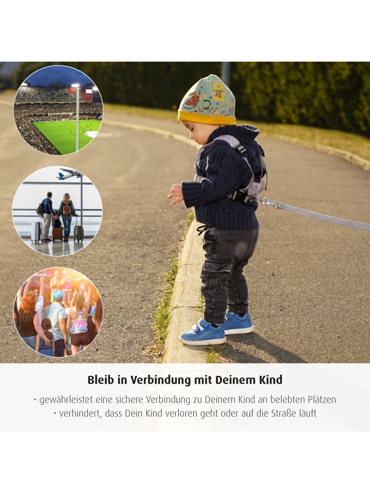 Reer TravelkidGo Kinder Lauf- und Schutzgurt in Grau ab 12 Monate günstig kaufen onesize