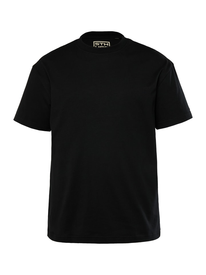 STHUGE Kurzarm T-Shirt in schwarz günstig kaufen