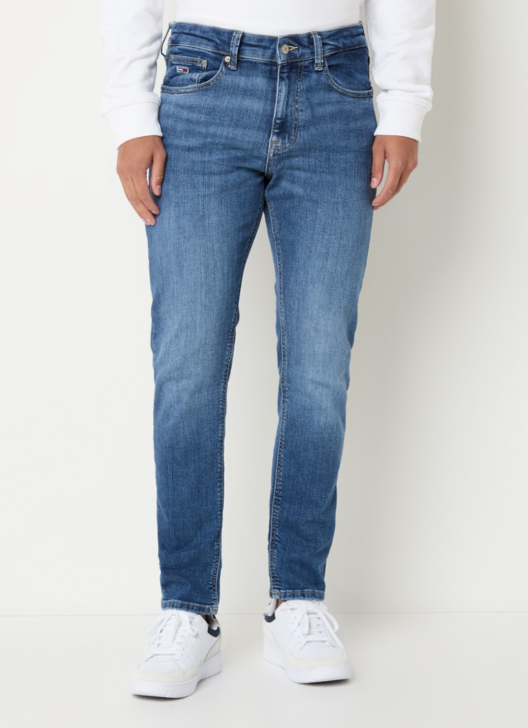 Blugi Tommy Hilfiger Austin Slim-Fit, decolorare medie
