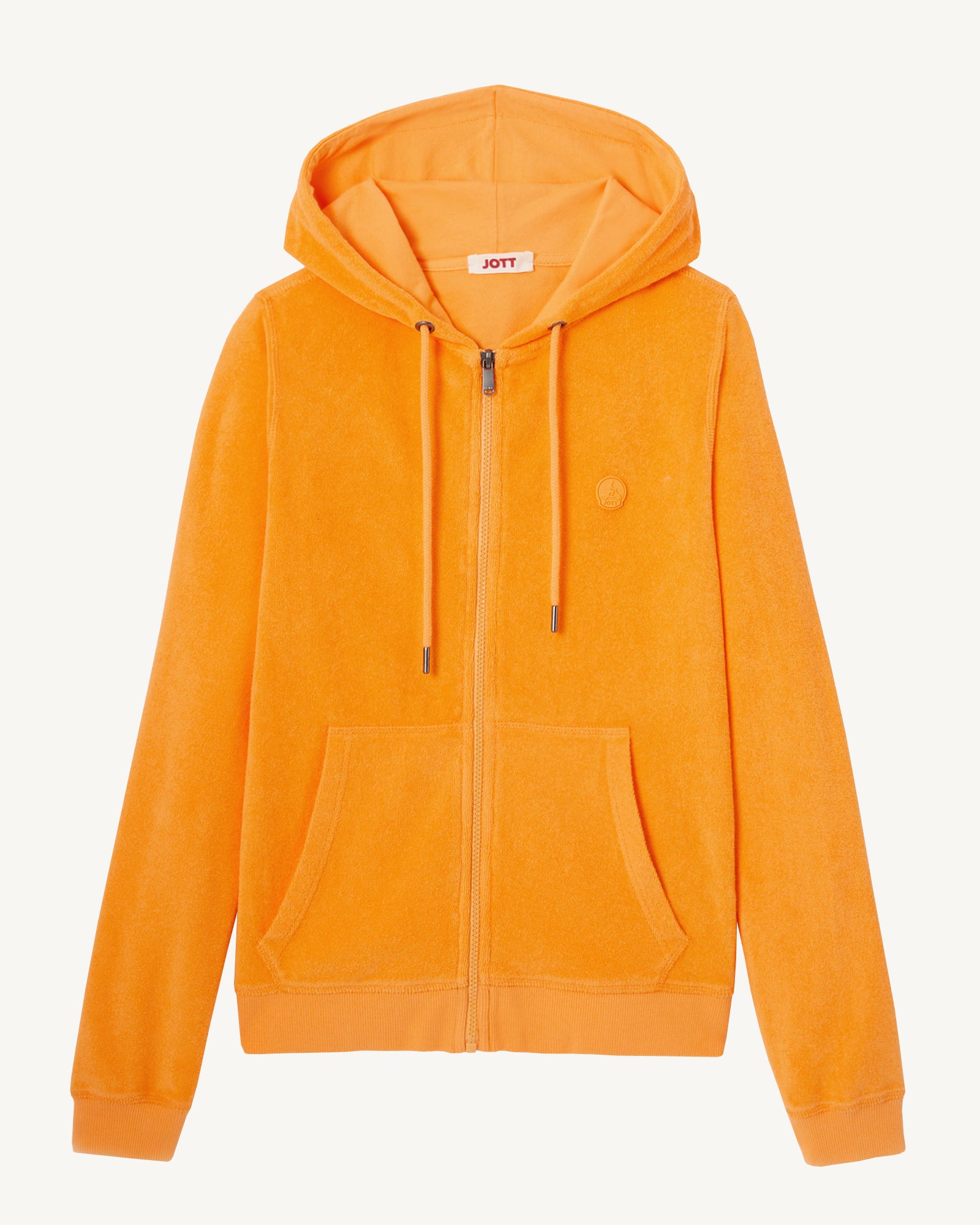 Veste zipée éponge Abricot Corail