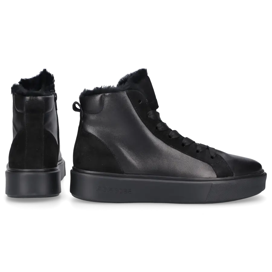 305 SOBE - Sneaker high TOBAGO Nappaleder - schwarz