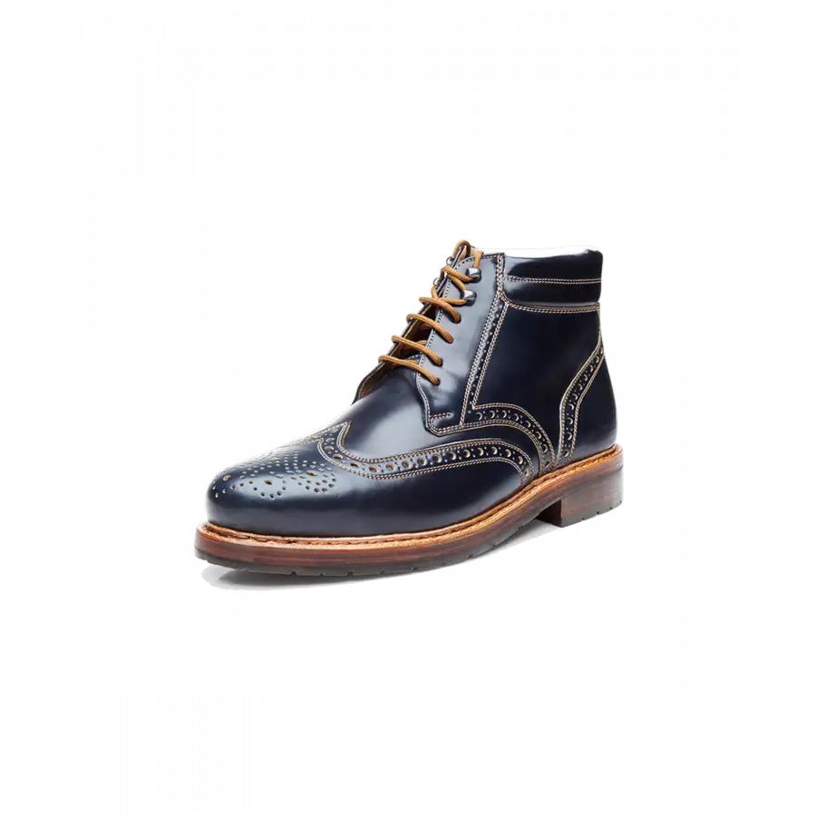 Heinrich Dinkelacker - Businessschuhe Derby BUDA FULL-BROGUE C Cordovan - blau
