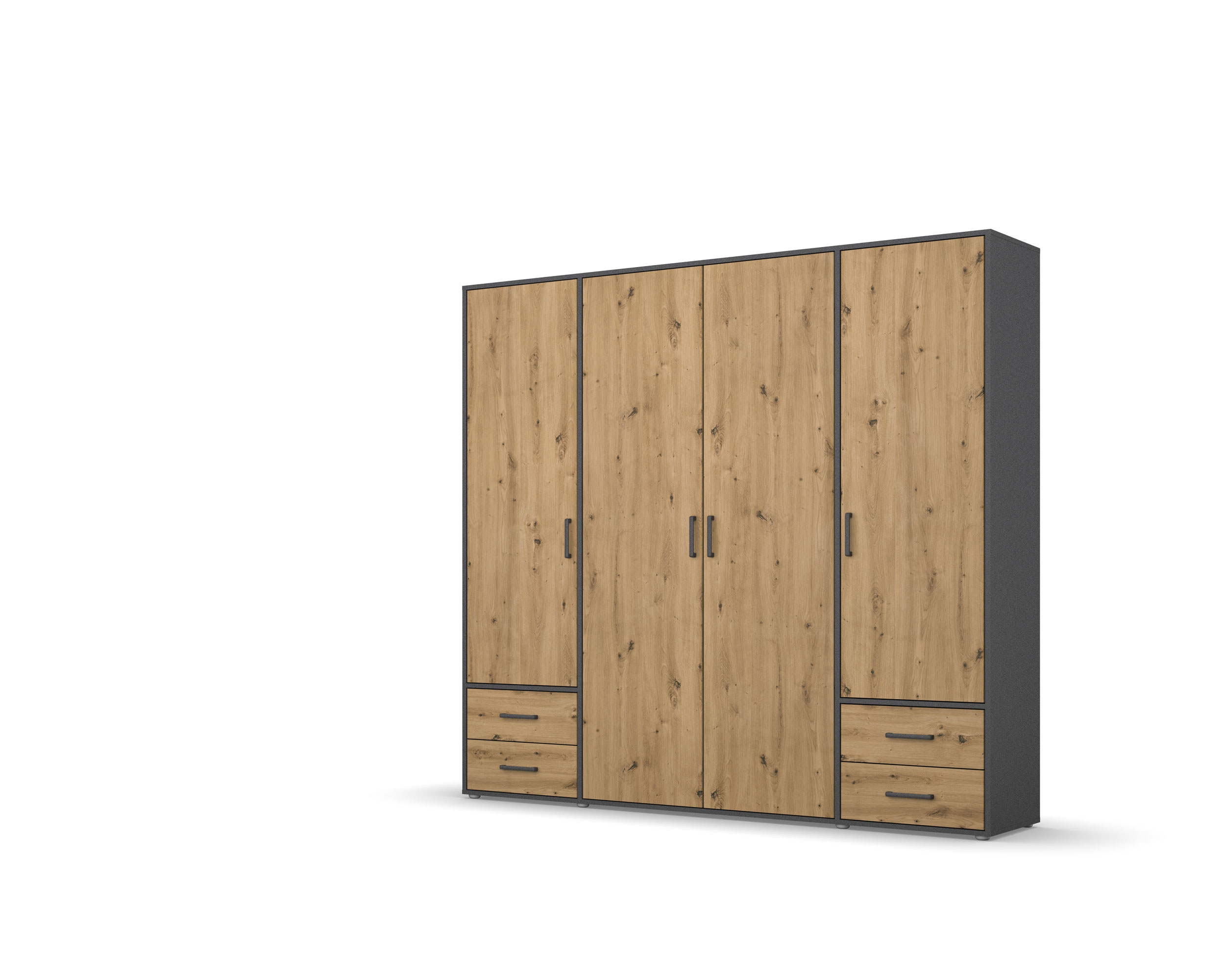 Drehtürenschrank 4trg.