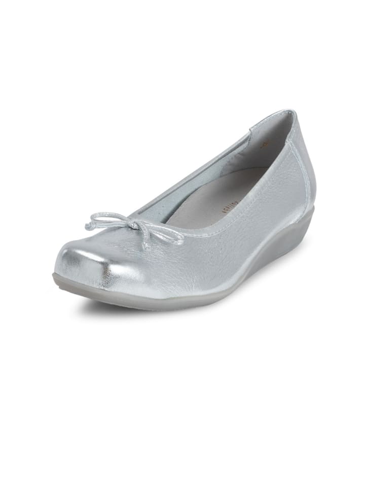 VITAFORM Hirschleder Ballerinas in silber günstig kaufen