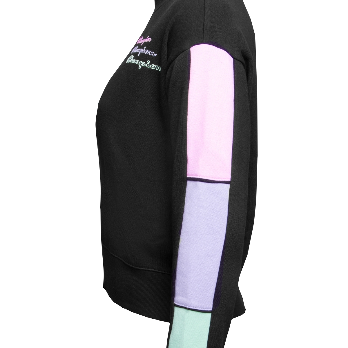 Champion Crewneck Croptop Sweatshirt schwarz