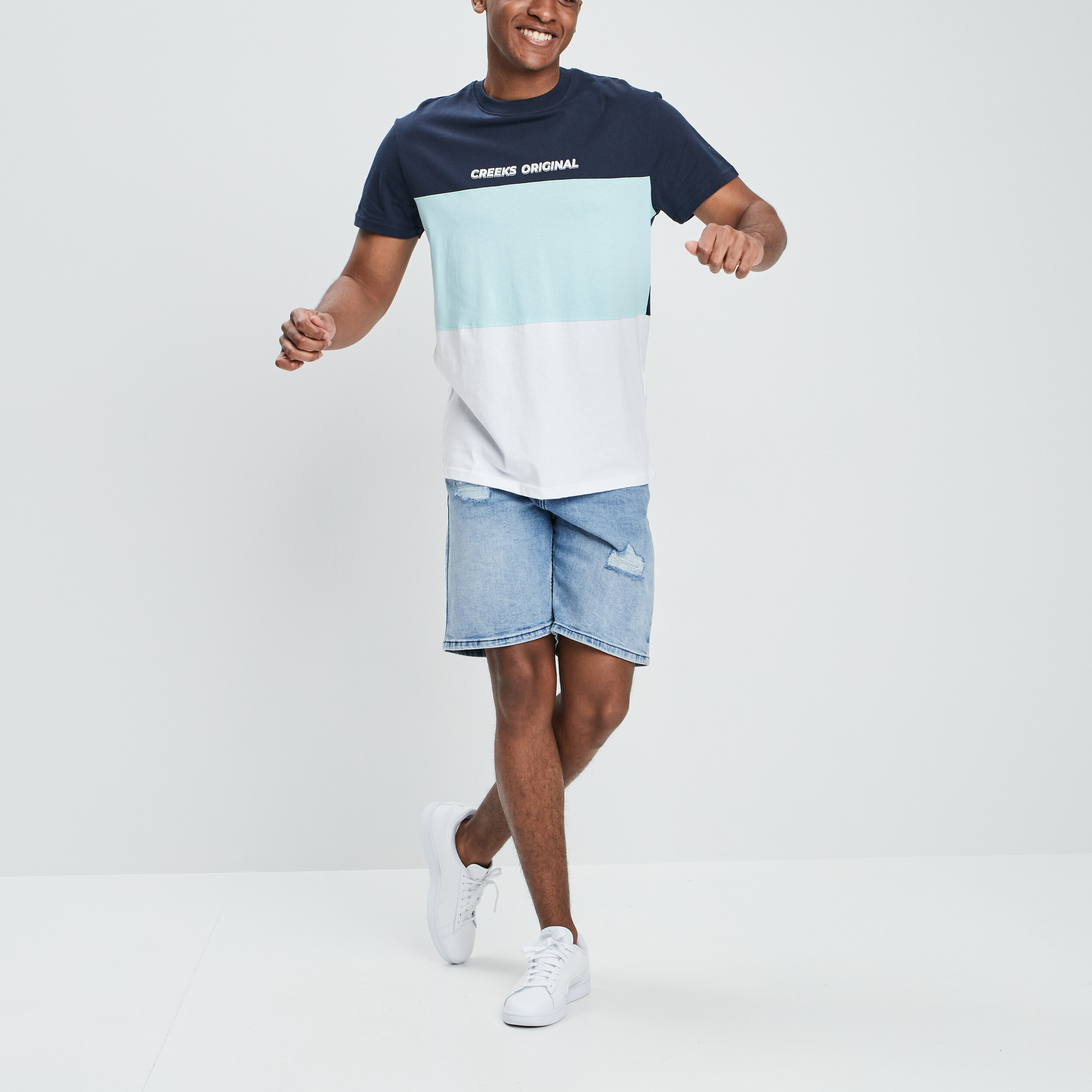 Short regular en jean denim triple stone homme | La Halle