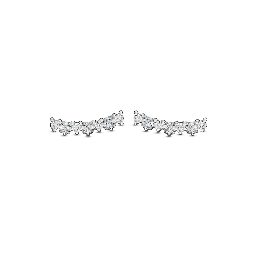 FAVS Boucles d'oreilles à fermoir à poussette 925 Argent Boucles d'oreilles