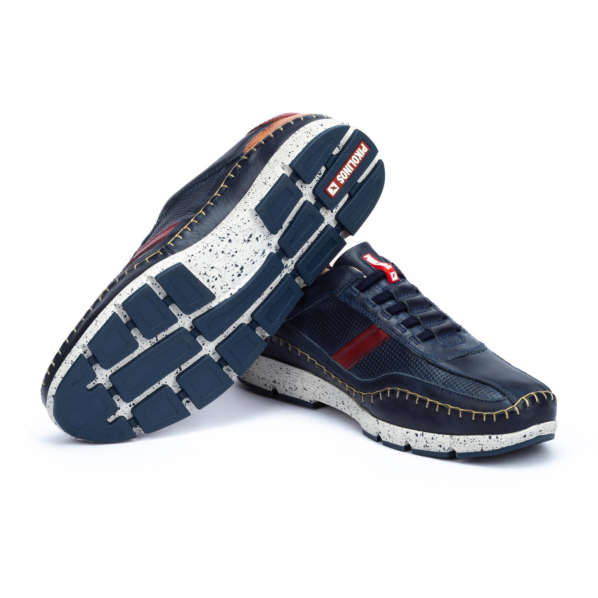 Buty sportowe męskie z gumkami - NIEBIESKIE