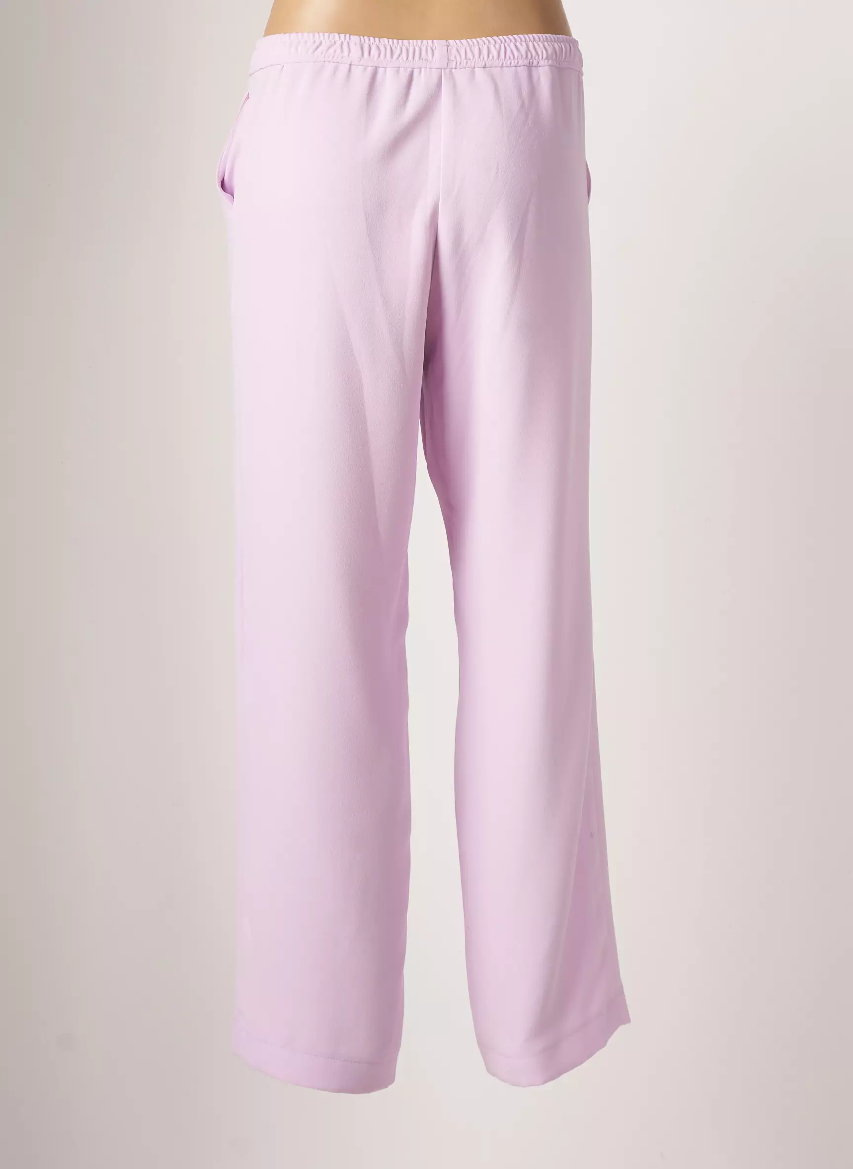 Toupy Pantalons Droits Femme couleur violet