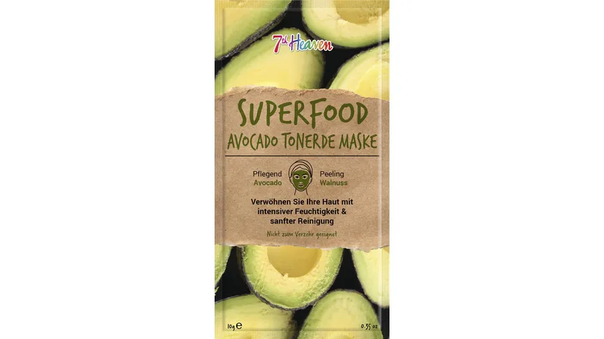 Montagne Jeunesse 7th heaven Superfood Avocado Tonerde Maske 10 ml