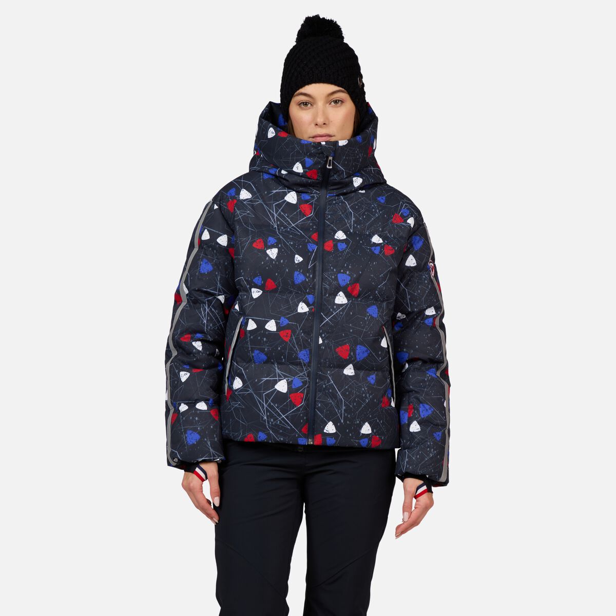 Damen-Daunenskijacke mit Print Ventina