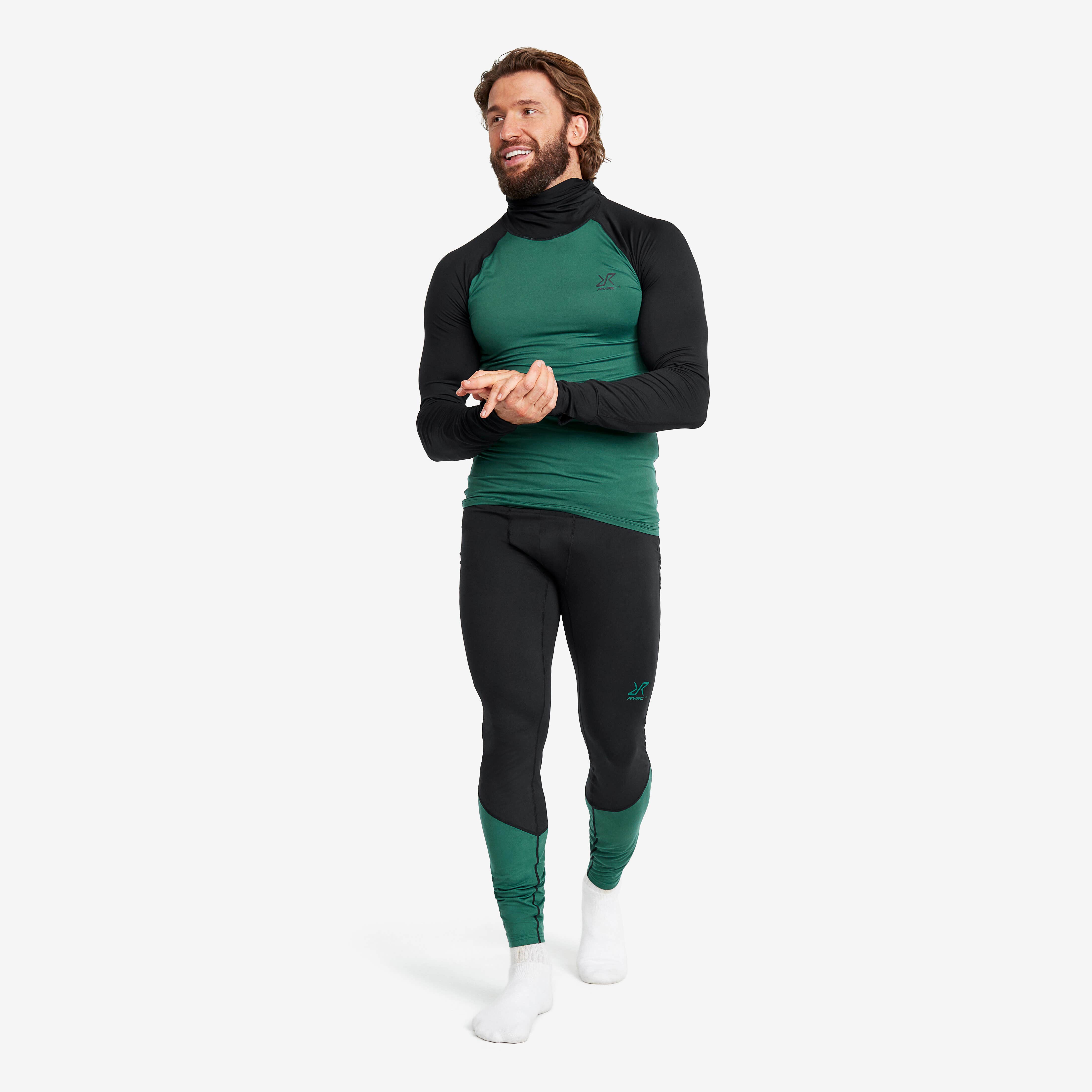 Sneaky Balaclava Base Layer Set Homme Sage Green