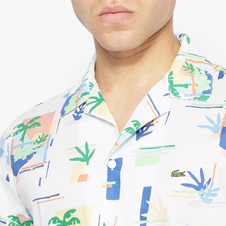 Lacoste Hawaii Shirt white