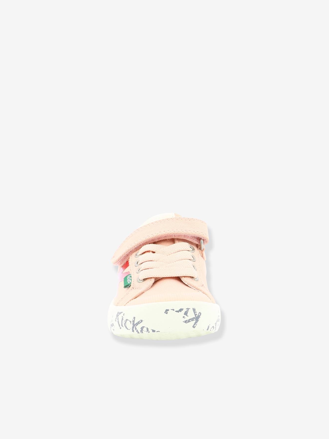 Baskets sneakers fille Gody Gold KICKERS® rose clair