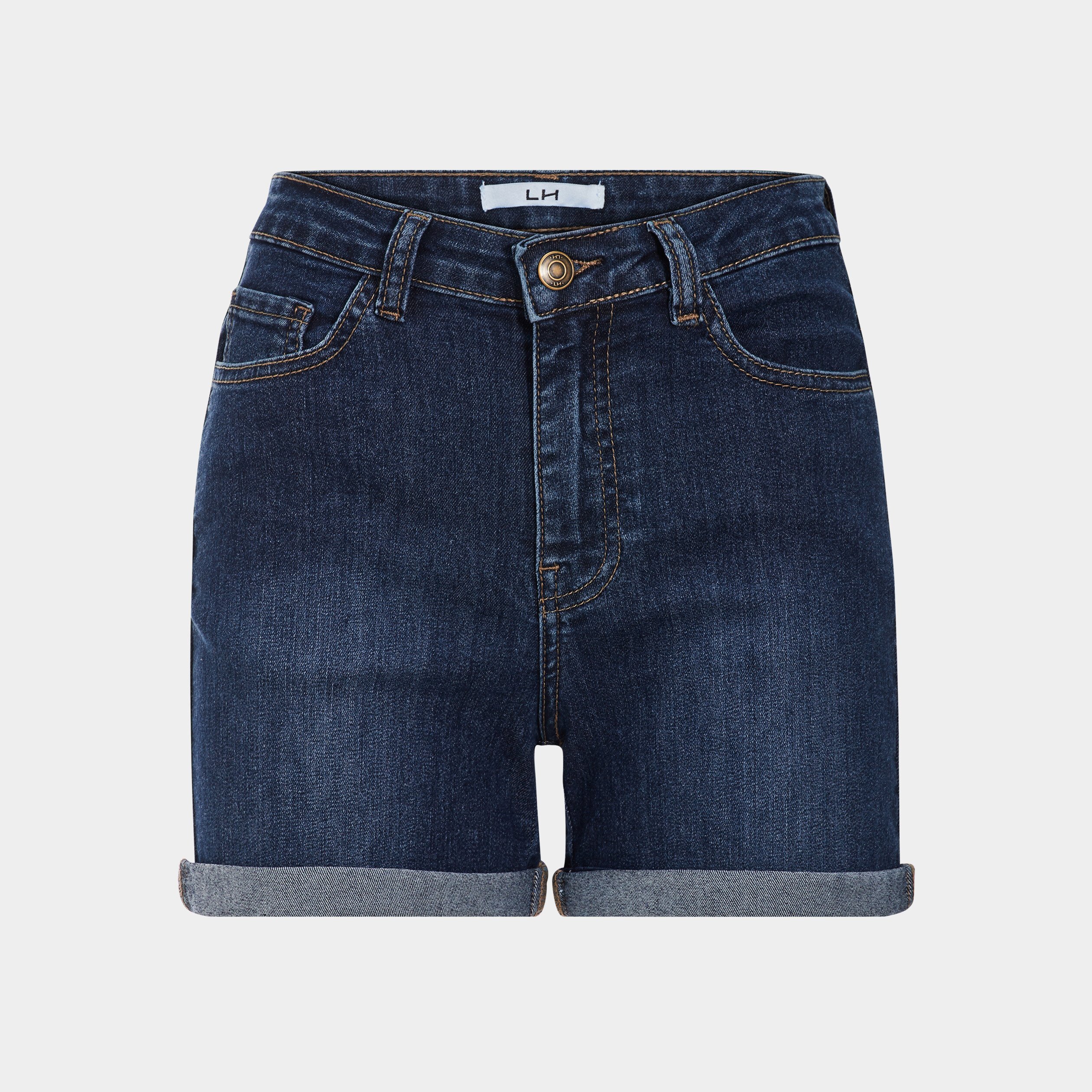 Short skinny 5 poches en jean bleu femme | La Halle