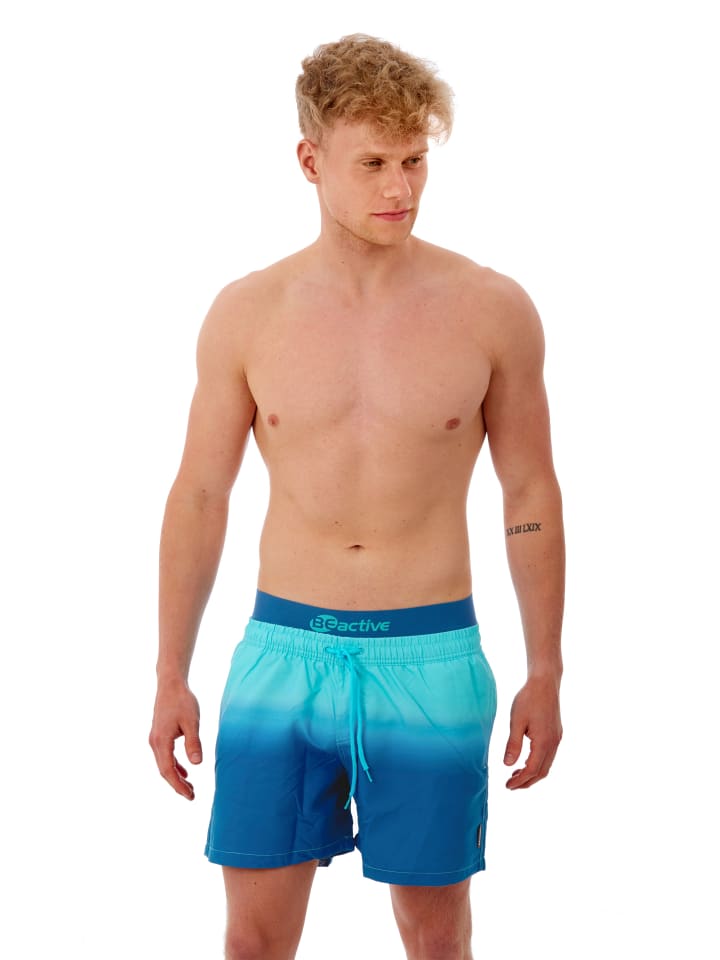 BECO the world of aquasports Badeshorts BEactive Swim Shorts in hellblau-dunkelblau günstig kaufen