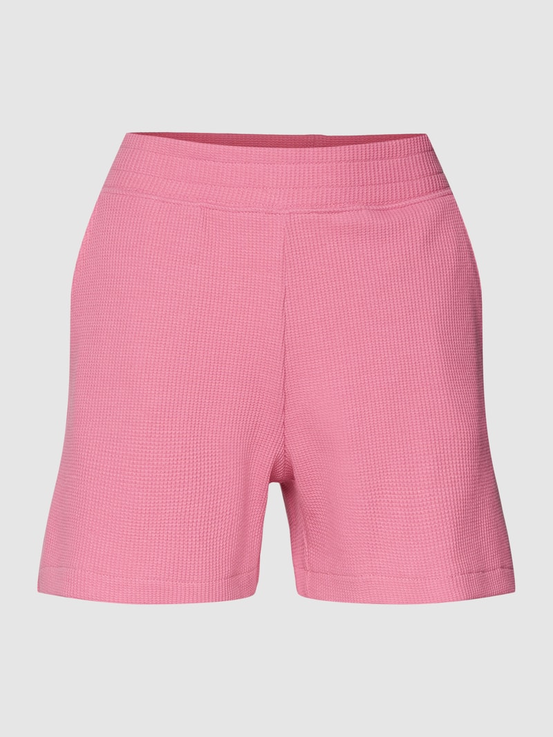 Sweatshorts mit Strukturmuster in rosa