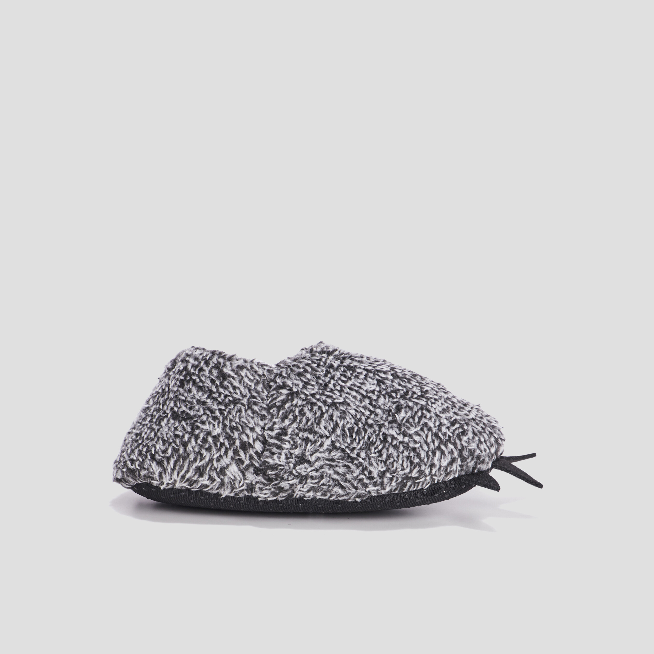 Chaussons sans gêne fourrure gris garçon | La Halle