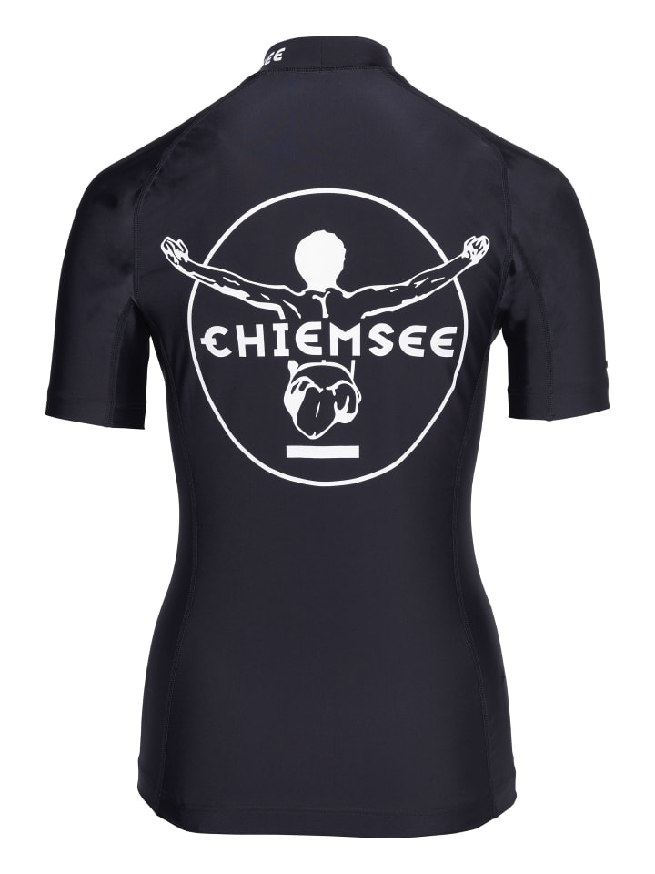 Chiemsee Badeshirt in Schwarz-Weiß günstig kaufen XS