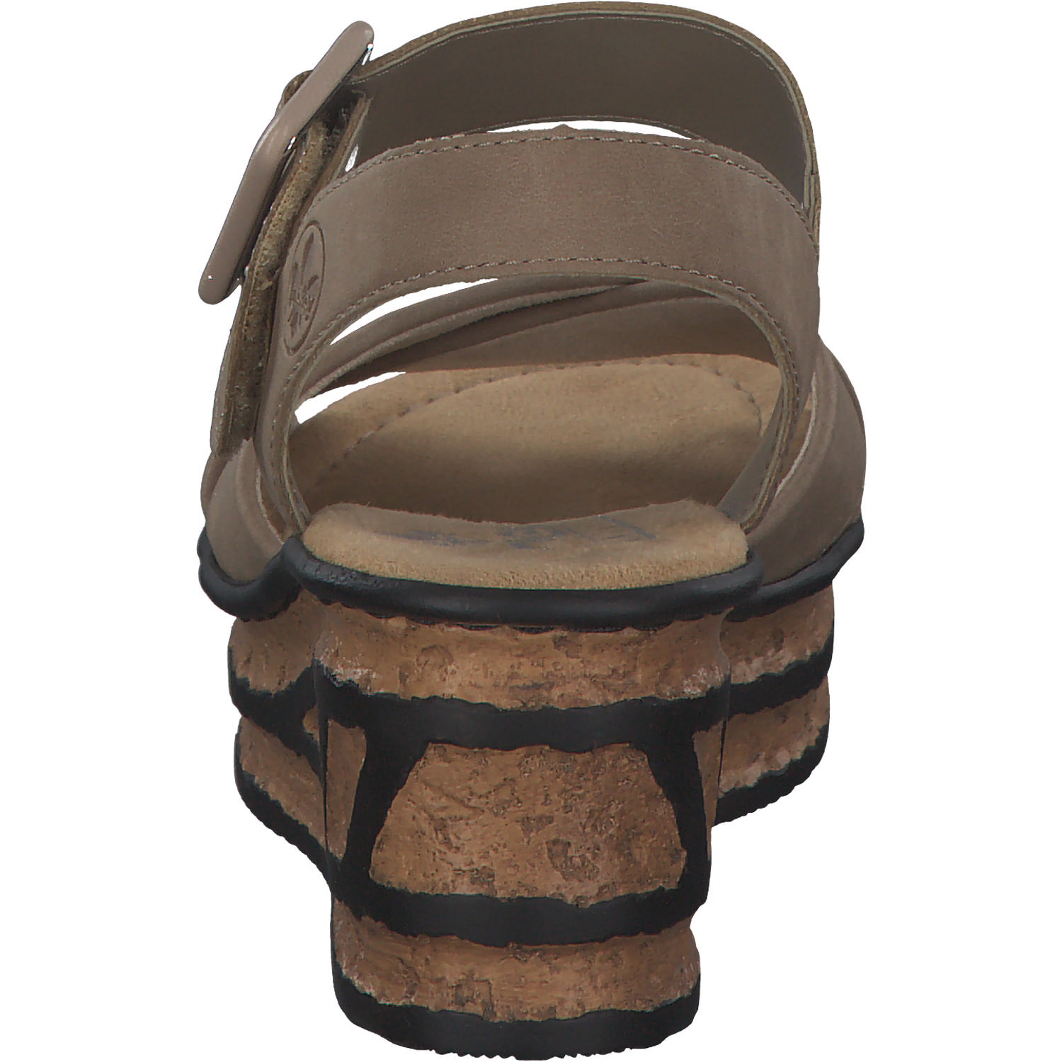 Rieker 68163, Plateau-Sandaletten, Damen, shell