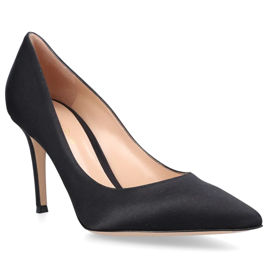 Gianvito Rossi - Pumps GIANVITO 85 Satin - schwarz