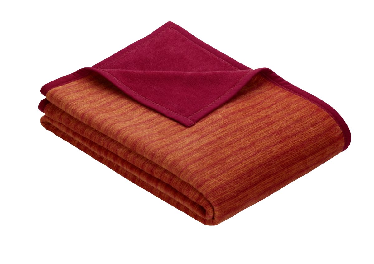 Jacquard Sesselschoner Fano Rot-Orange 50 x 200 cm