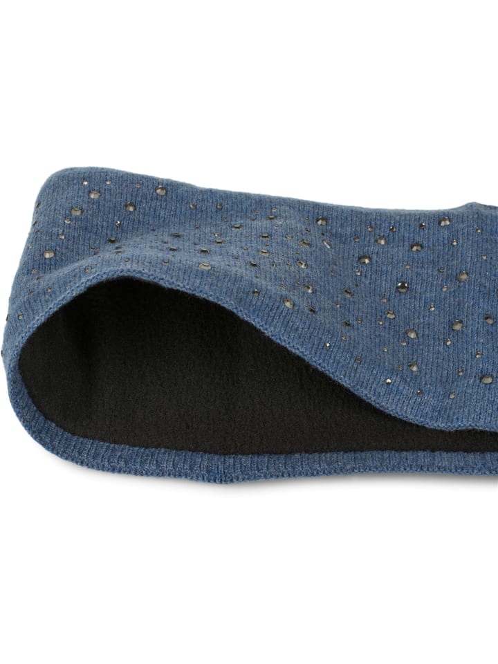 styleBREAKER Feinstrick Stirnband in Blau günstig kaufen onesize