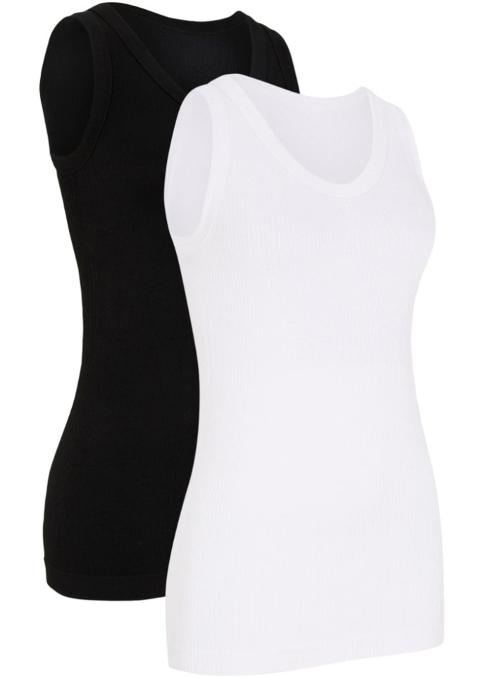 Seamless Sport-Top, hochgeschlossen (2er Pack), schlanker Schnitt