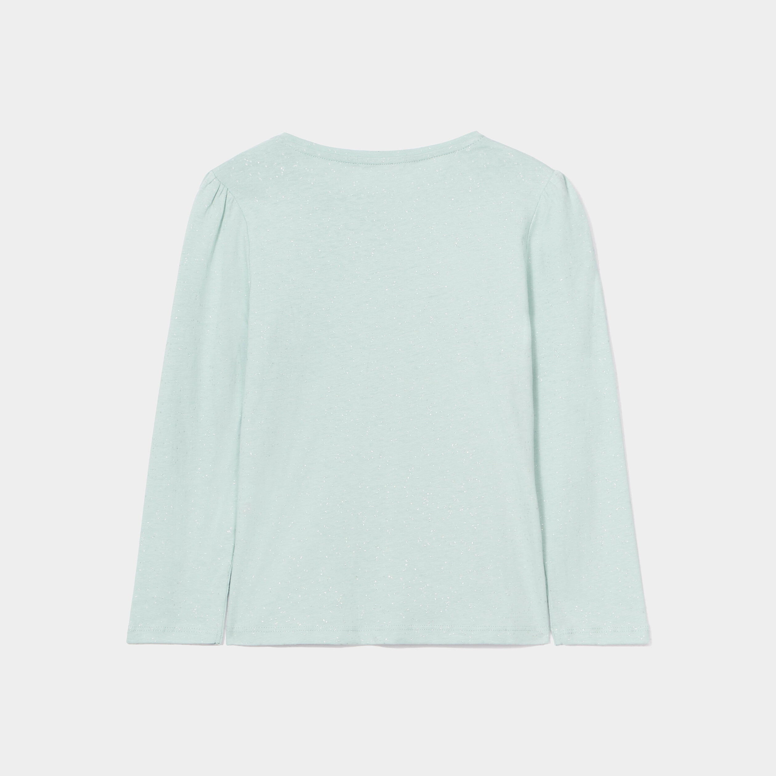 Lot 2 t-shirts manches longues coton bleu gris fille | La Halle