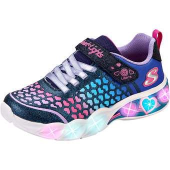 Skechers Sweet Heart Lights Lovely Colo in blau