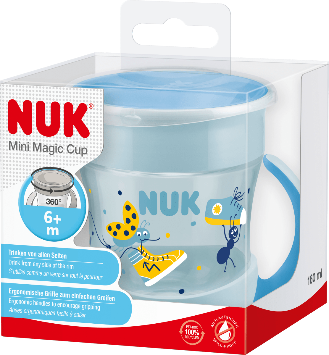 Trinklernbecher Evolution Mini Magic Cup blau, 160 ml, 1 St