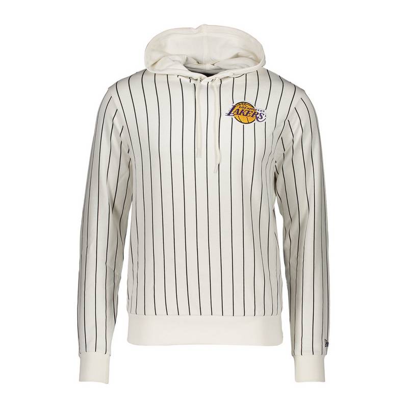 New Era Pinstripe LA Lakers Hoody Sweatshirt Herren