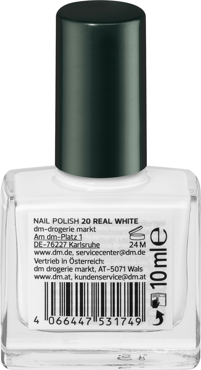 Nagellack Color & Care Nail Polish 20 Real White, 10 ml