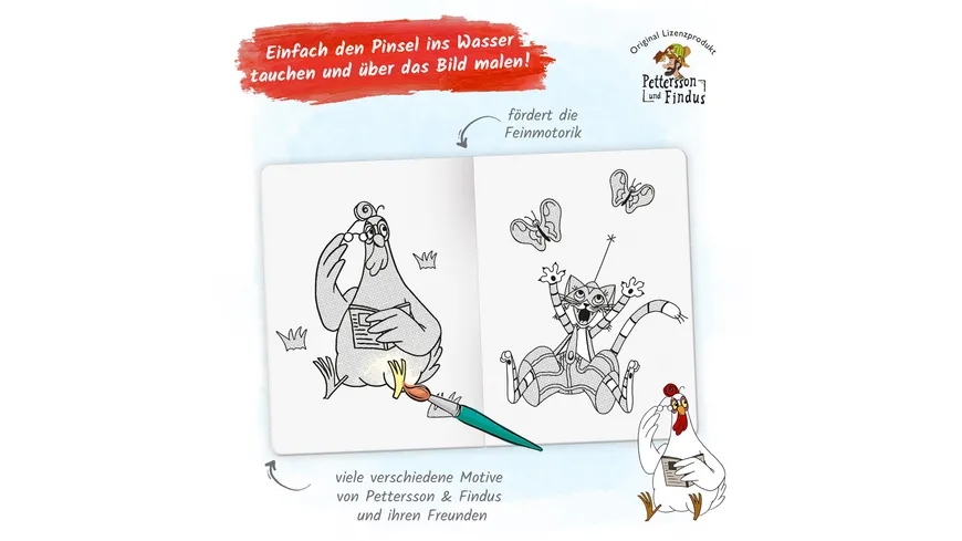 Trötsch Pettersson & Findus Zaubermalbuch