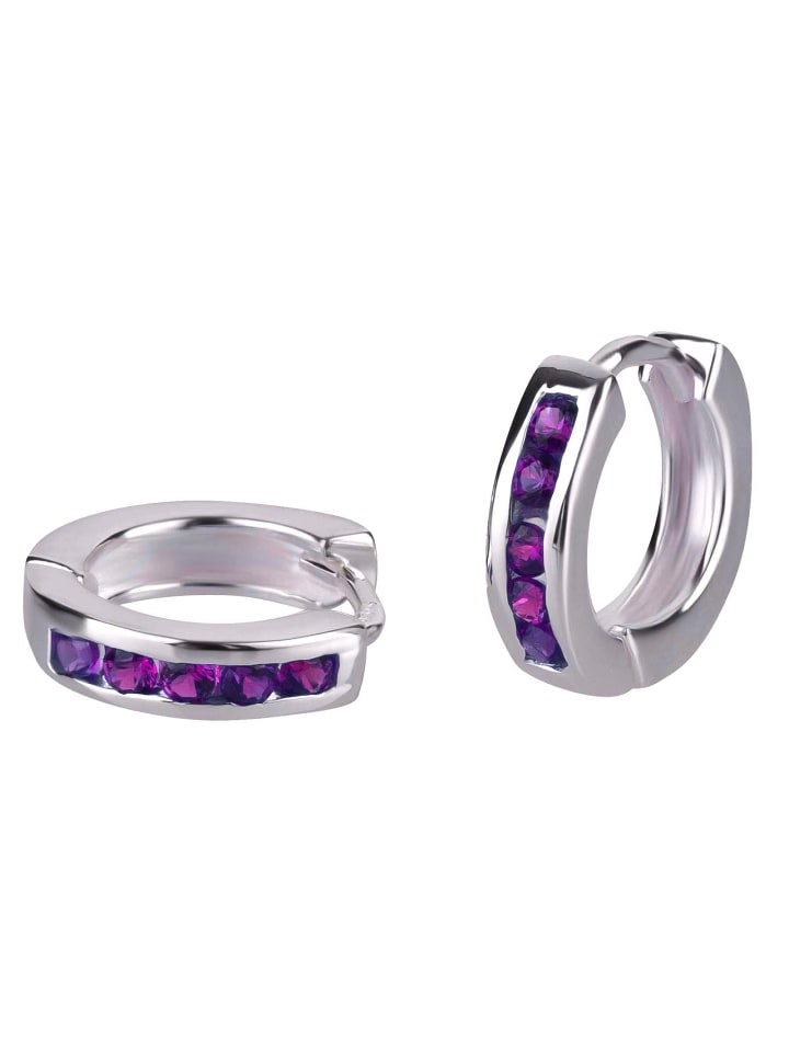 schmuck23 Creolen 925 Silber Zirkonia 0,3 cm x 1,2 cm günstig kaufen onesize