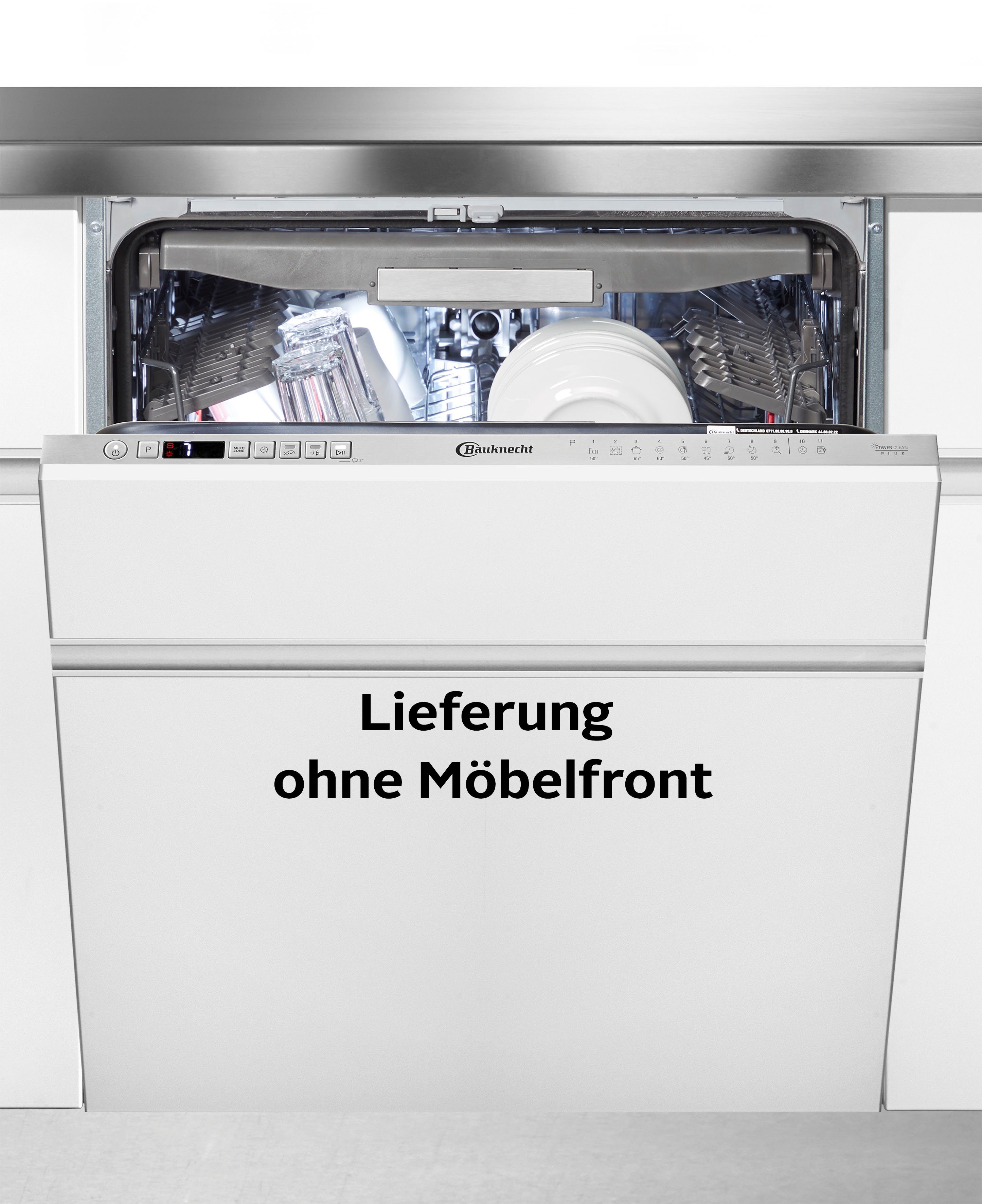 BAUKNECHT vollintegrierbarer Geschirrspüler, OBIC Ecosilent 7540, 14 Maßgedecke, 4 Jahre Herstellergarantie inkl.