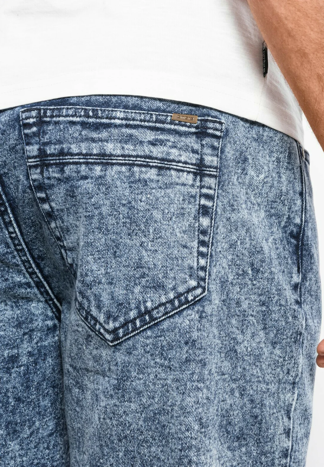 Pantalones cortos de mezclilla ombré