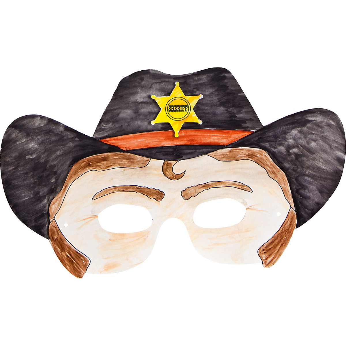 Pappmaskenset Kinder, 6 Stück